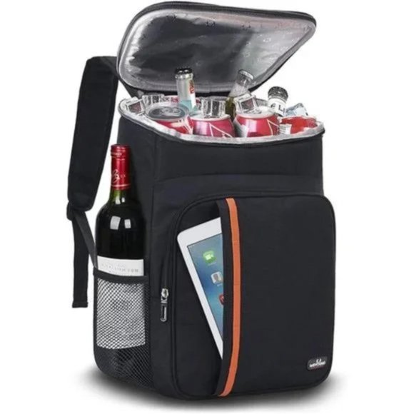 LEAKPROOF Soft Cooler Bag to Beach 25can-Black - Picture 1 of 7